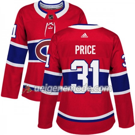 Dame Eishockey Montreal Canadiens Trikot Carey Price 31 Adidas 2017-2018 Rot Authentic